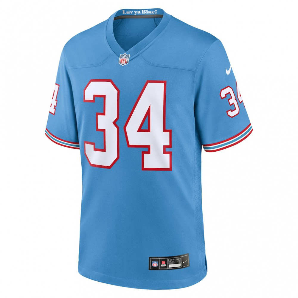 Earl Campbell Tennessee Titans Nike Retired Player Alternate Game Jersey - Light Blue-GridironStore